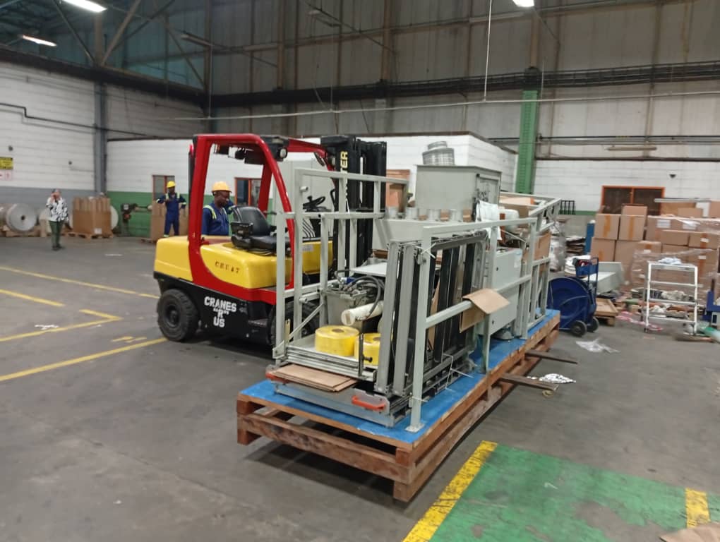 LOADING, POSITIONING AND SKIDDING OF GIETZ 1060 MACHINE